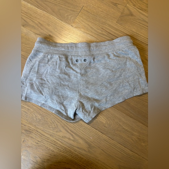 P.j. Salvage Vintage Sweat Shorts Drawstring Pull On Pockets Cotton Gray Xs - Picture 2 of 3